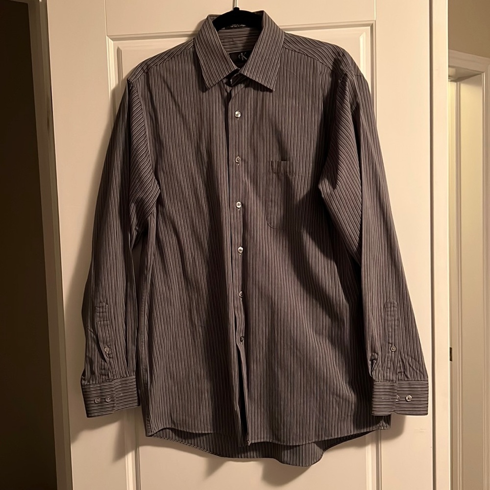 Calvin Klein Dress Shirt 100% Cotton Dress Shirt (15.5 & 34/35)